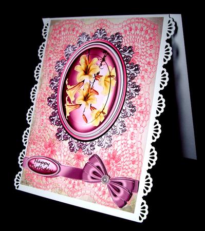 Day Lily Floral Cameo Pyramage by Dianne Jackson