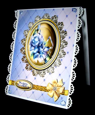 Porcelain Roses Floral Cameo Pyramage by Dianne Jackson