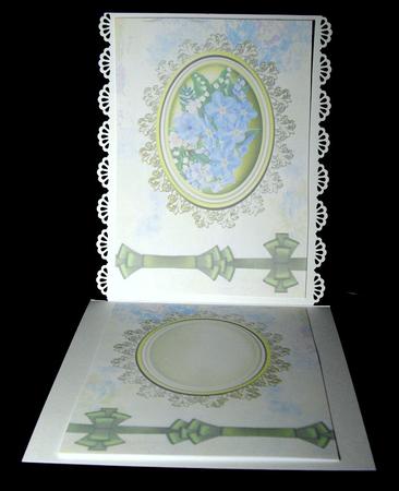 Friends Forever Forget-me-not Floral Cameo Insert by Dianne Jackson