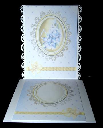 Porcelain Roses Floral Cameo Insert by Dianne Jackson
