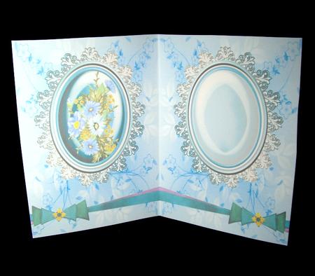 Blue Floral Cameo Insert by Dianne Jackson