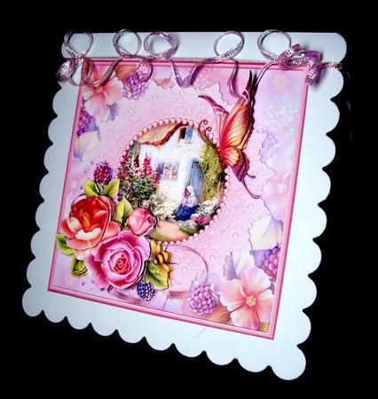 Admiring the Garden Card Topper & Decoupage by Dianne Jackson