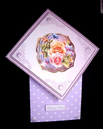 Posy of Roses Card with Petal Stackers by Dianne Jackson