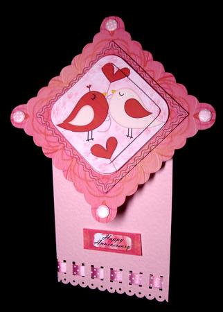 Lovebirds Diamond Scalloped Topper Pyramage by Dianne Jackson