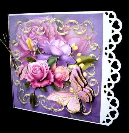 Age of Beauty Roses Decoupage Card by Dianne Jackson
