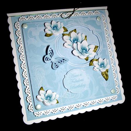 Teal Magnolia 8in Aperture Decoupage Cf Mini Kit by Dianne Jackson