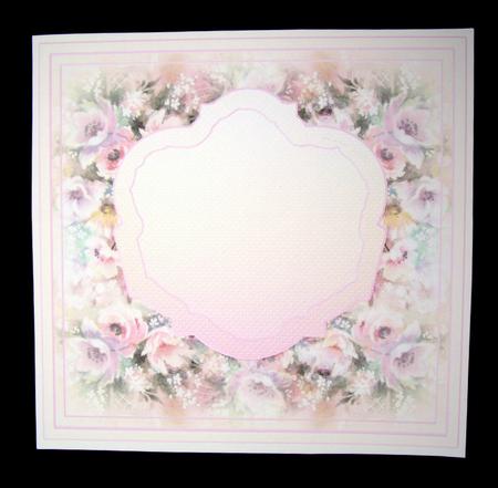 Purple Flowers in a Glass Vase Pocket Match 8x8 Insert Piate by Dianne Jackson