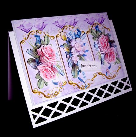 Lovely Trio of Pink Roses (triptych ) by Dianne Jackson