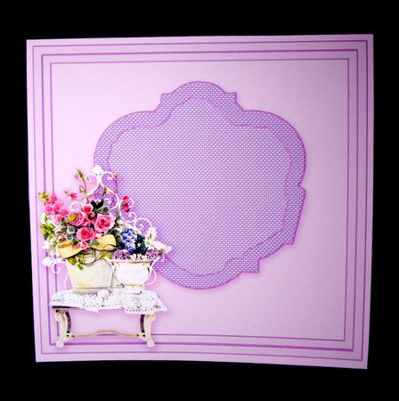 Roses and Hyacinths Pocket Card Matching 8in x 8in Insert Pl by Dianne Jackson