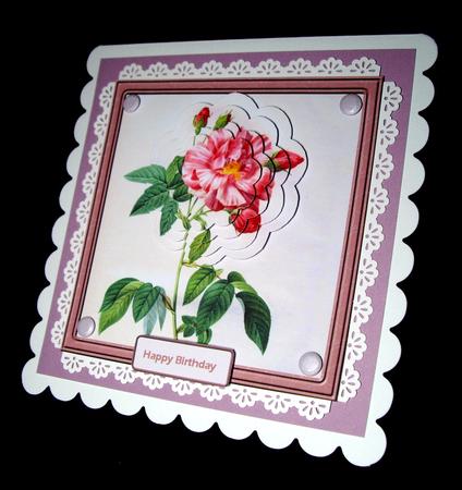 Rose Petal Card with Petal Stackers by Dianne Jackson
