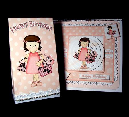 3D Girlz Suzi Goes Shopping Birthday Gift Bag Mini Kit by Dianne Jackson