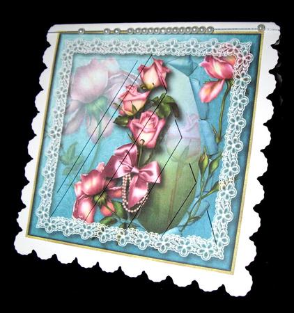 Bubble Gum Roses Abstract Pyramid Mini Kit by Dianne Jackson