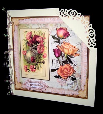 Vintage Roses 8x8ins Mini Kit by Dianne Jackson