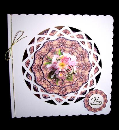 Spring Flowers Vintage Doily Trio Topper by Dianne Jackson