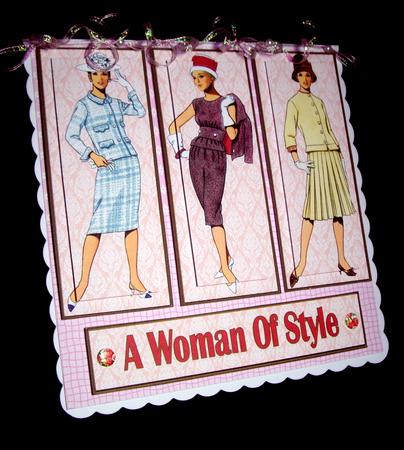 A Woman of Style 8x8ins Mini Kit by Dianne Jackson