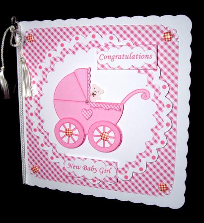 New Baby Girl Pram Mini Kit by Dianne Jackson
