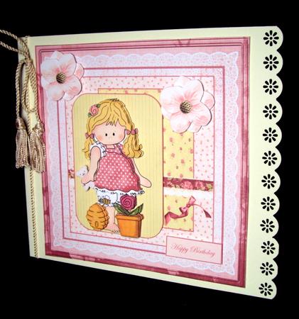 Patsy with Her Flower 8x8 Card Mini Kit by Dianne Jackson