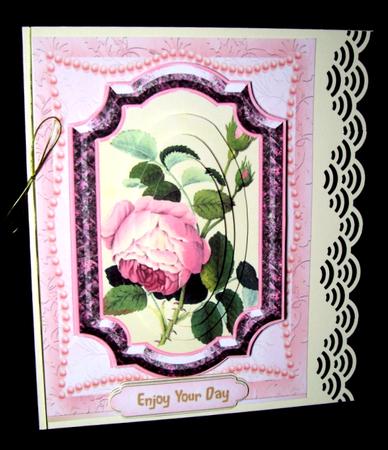 Lovely Pink Centifolia Roses , (pyramid) by Dianne Jackson