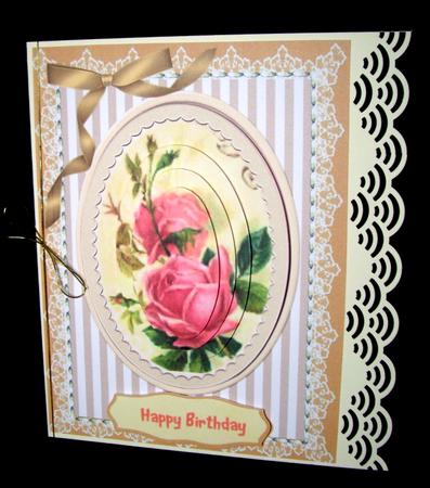 Lovely Vintage Roses and Fine Lace , ( Pyramid ) by Dianne Jackson