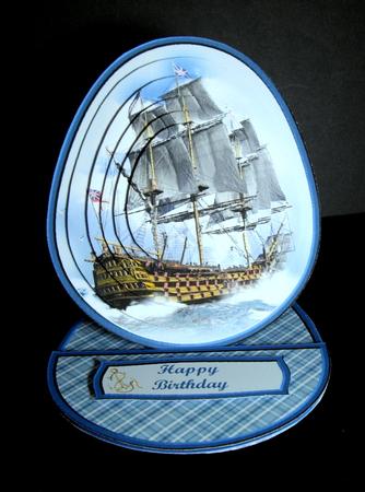 Ship Easel Card Kit by Dianne Jackson