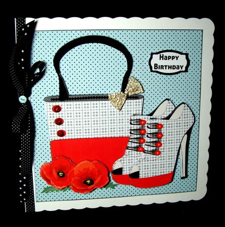 Handbag, Shoes & Poppies Mini Kit by Dianne Jackson