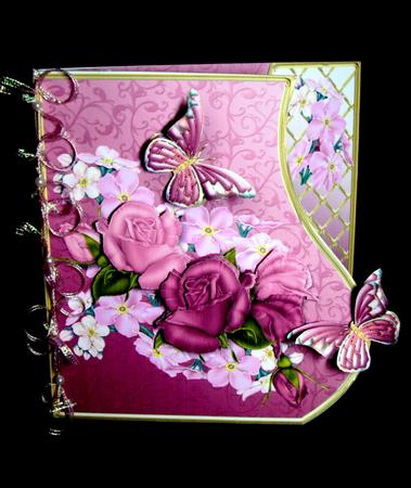 Dusky Roses - Wavy Border Card Mini Kit by Dianne Jackson