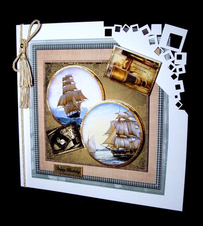 Tall Ships at Sea 8x8 Card Mini Kit by Dianne Jackson