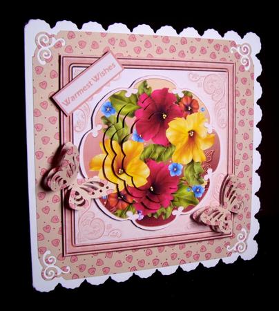 Petunias Card with Petal Stackers by Dianne Jackson
