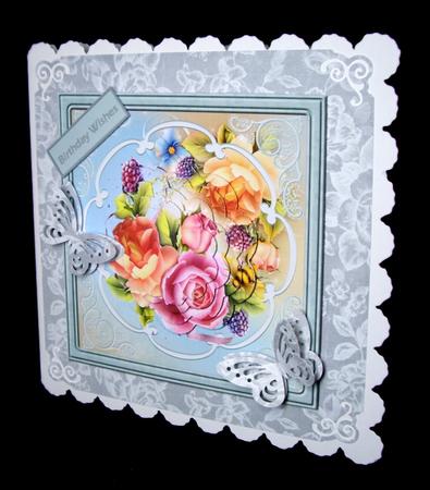 English Rose Card and Petal Stackers by Dianne Jackson