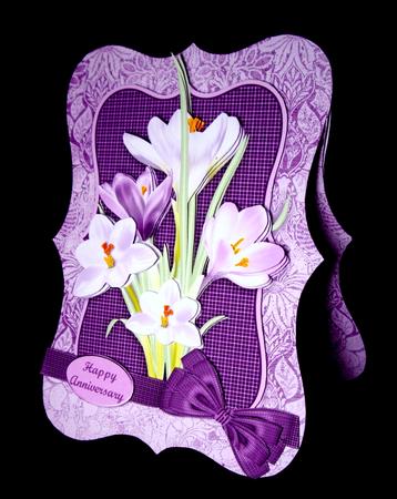 Floral Crocus Bracket Card Kit Birthday / Mother's Day by Dianne Jackson