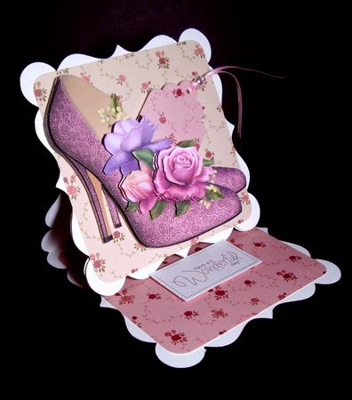 Stunning Shoes & Belle Roses 8 Step Decoupage Sheet by Dianne Jackson