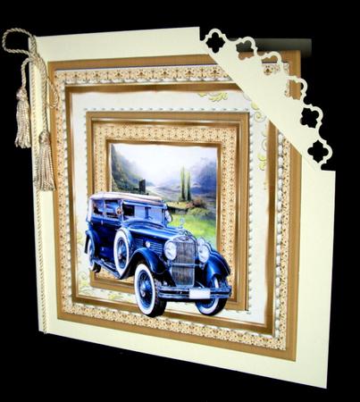 Lovely Classic Royals Royce Car 8x8 Mini Kit by Dianne Jackson
