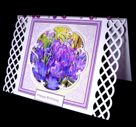 Spring Crocus Card with a Petal Stacker by Dianne Jackson