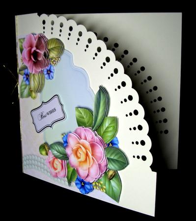 Classy Summer Camellia 8x8 Card Front by Dianne Jackson
