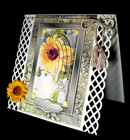 Sunflower Fancy Quick Card by Dianne Jackson