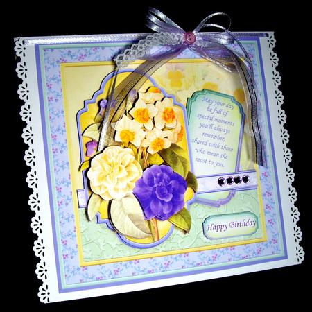 Spring Flowers 8x8 Mini Kit & Decoupage by Dianne Jackson