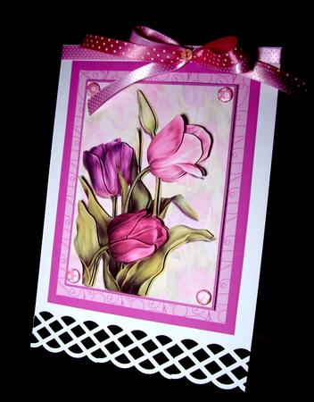 Tulips in the Pink Card & Decoupage Mothers Day by Dianne Jackson