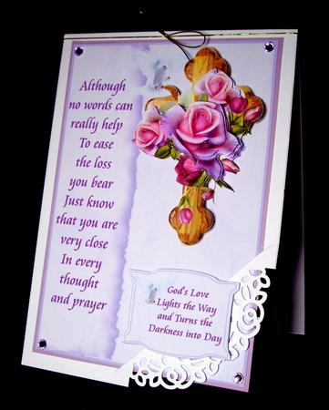 Doves and Roses Sympathy One by Dianne Jackson