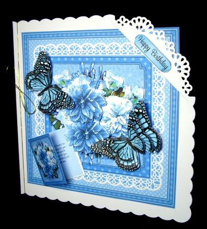 8 x 8 Flowers Butterflies & Lace 3D Decoupage Mini Kit by Dianne Jackson
