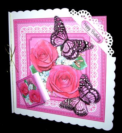 8 x 8 Flowers Butterflies & Lace 3D Decoupage Mini Kit by Dianne Jackson