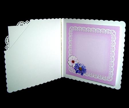 8 x 8 Flowers Butterflies & Lace Matching Insert Panel by Dianne Jackson