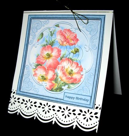 Poppy Petal Card with Stackers by Dianne Jackson