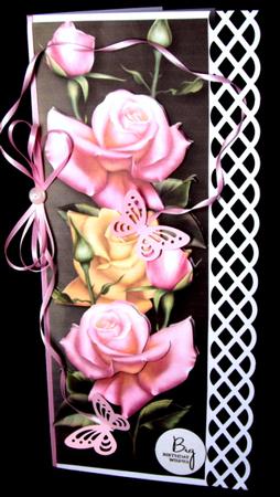 Large Dl Edwardian Roses Decoupage Mini Kit by Dianne Jackson
