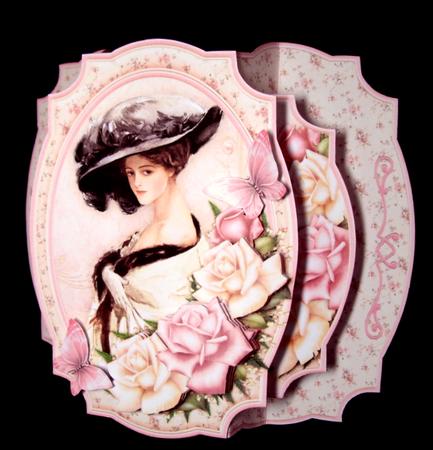 Lady Rose Double Pop Out Card Kit by Dianne Jackson