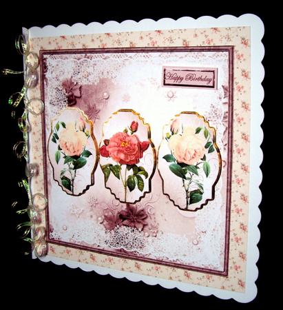 Vintage Rose 8x8 Panel Card Mini Kit by Dianne Jackson