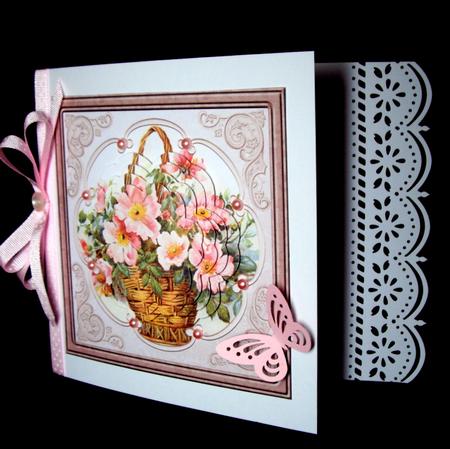 Basket of Roses Card with Petal Stackers by Dianne Jackson