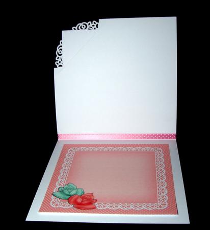 8 x 8 Flowers Butterflies & Lace Matching Insert Panel by Dianne Jackson