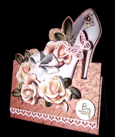 Wedding Shoe Over the Edge Card Mini Kit by Dianne Jackson