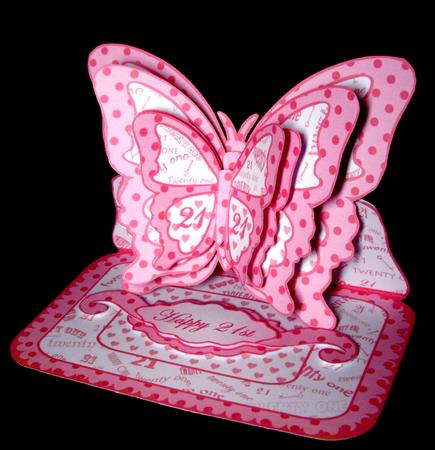 Layered Butterfly Easel - 21st by Dianne Jackson