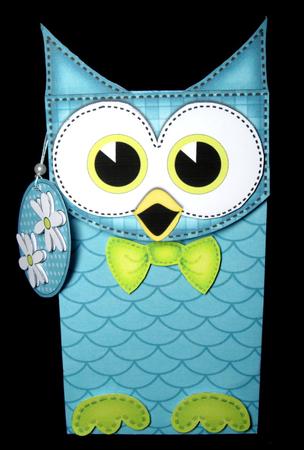 3D Little Hoot Owl Cute Character Gift Bag Mini Kit by Dianne Jackson